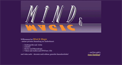 Desktop Screenshot of mindandmagic.de